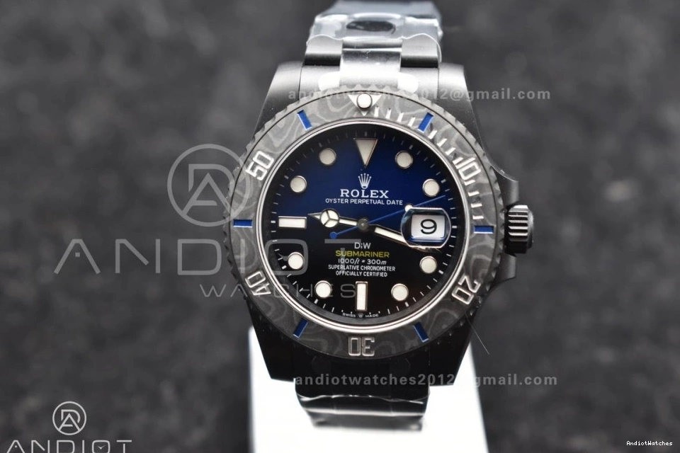 Submariner on DLC Black 1:1 Dial Lightweight DLC Edition Sandblasted Blue Best DIW Bracelet VS VSF 1157 0516